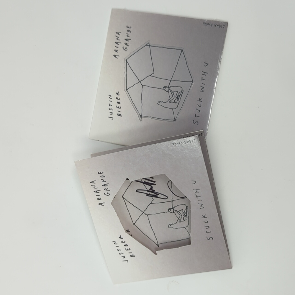Stuck With You CD Justin Bieber Ariana Grande Signed